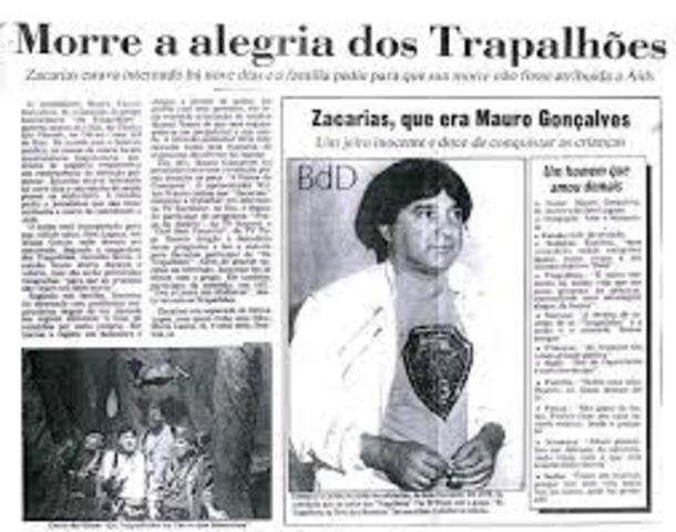 Ultimo programa os Trapalhões com o Zacarias, morte do humorista Zacarias