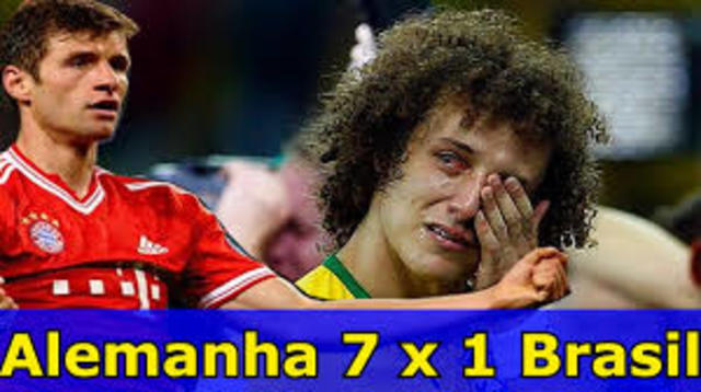 Maior vexame do futebol Brasileiro. Seleção brasileira foi derrotada por 7x1  pela Alemanhã