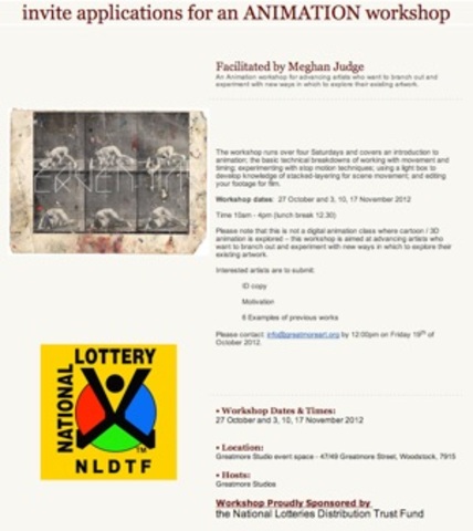 Animation Workshop Facilitated by Meghan Judge