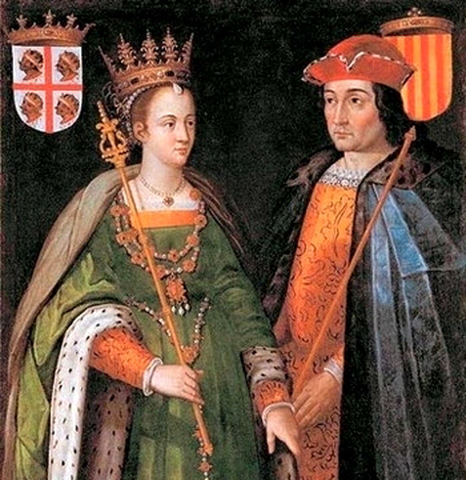 King Ferdinand II and Queen Isabella marry