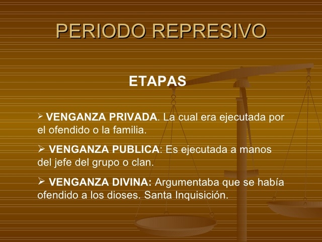 Etapas del Periodo Represivo