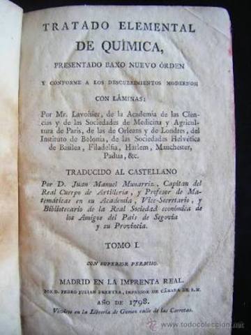 Traduccion al castellano del tratado de Lavoisier.