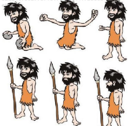 El hombre prehistórico necesita saber cuántas y cuáles eran sus pertenencias