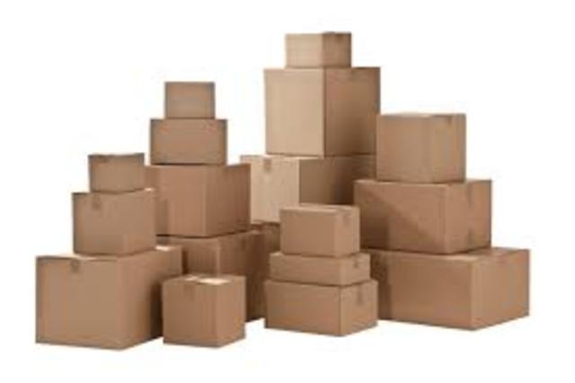 Primeras cajas de cartón