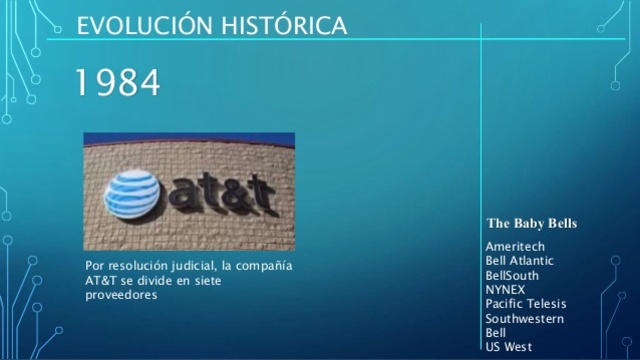 LA COMPAÑÍA AT&T SE DIVIDE EN SIETE PROVEEDORES