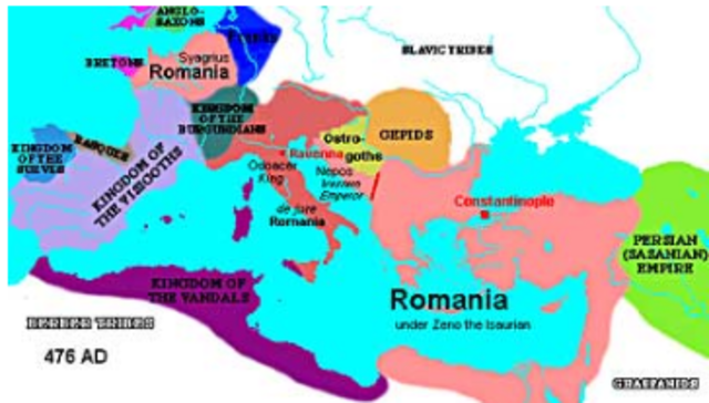 476 Caída Imperio Occidente