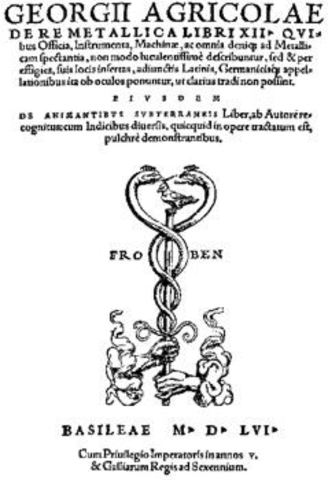 Libro Agrícola De Re Metallica