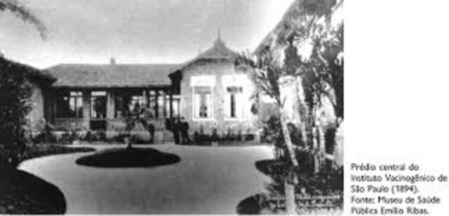 foi organizado o Instituto Vacínico do Império