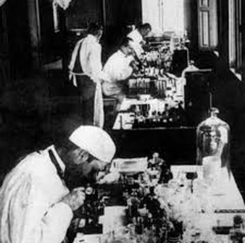 primeiros laboratórios bacteriológicos