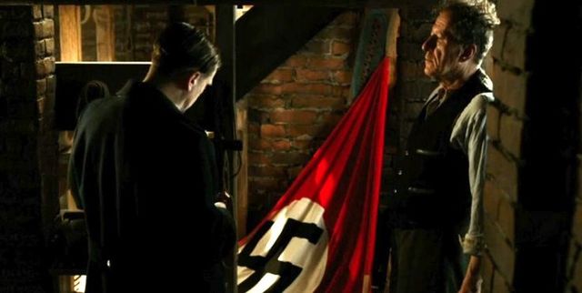 NSDAP search for suitable air-raid shelters on Himmel Street