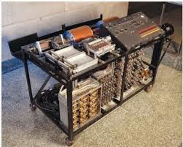 The Invention of the first computer with gears,cams, belts, or shafts.