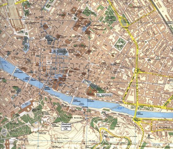Map of Florence, Italy