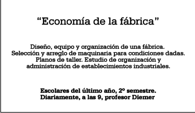 Economía de la Fábrica- Universidad de Kansas