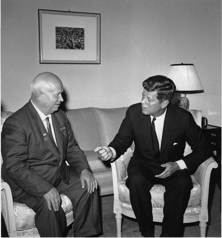 Kennedy clashed again with Khrushchev in October 1962 during the Cuban missile crisis.