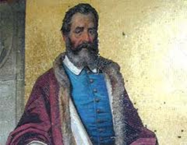 Marco Polo finds an unexplored land.