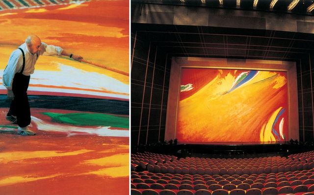 Olivier Debré - Rideau de scène de l'Opéra de Shangai