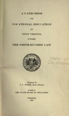 1917 Smith-Hughes National Vocational Act