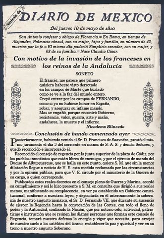 Fuera de circulación "Diario de México".