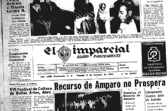 Surgimiento del periodico "El imparcial"