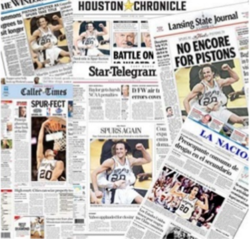 Fotografías en diarios.