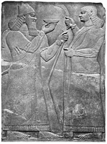 King Ashurnasirpal II of Assyria's feast