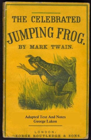 Mark Twain publicó “Celebrated Jumping Frog of Calaveras County” un libro de humor que ha sido de las categorías que más han durado en el gusto del público