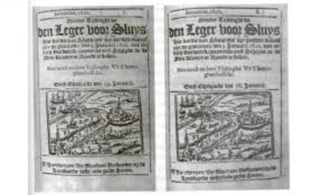 Primer periódico en londres/1622