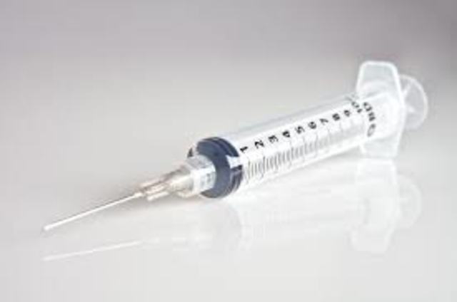 Alexander Wood introduce la jeringa hipodérmica.