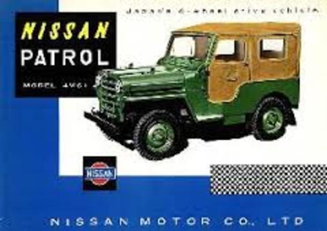 En los años 50 nace el Patrol un vehículo emblemático. Nissan aprovecho su experiencia en la fabricación de vehículos militares durante la segunda guerra mundial para diseñar el modelo 4x4 y 6 cilindros