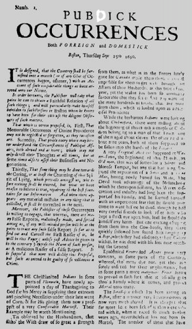 Primer periódico en EUA