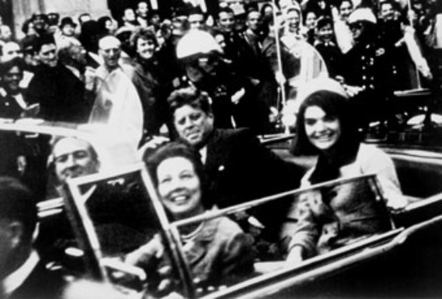 Kennedy and Jacqueline moments before the murder