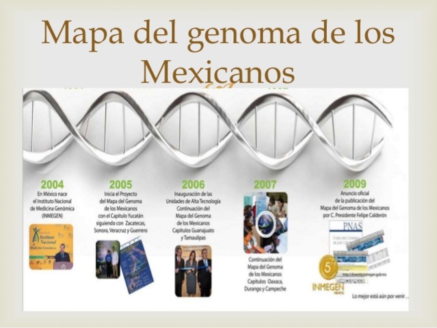 Mapa del genoma humano de los mexicanos