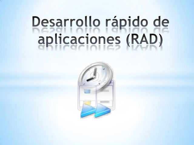 Desarrollo rápido de aplicaciones (RAD)
