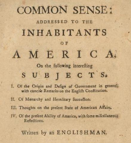 Publication Of Common sense