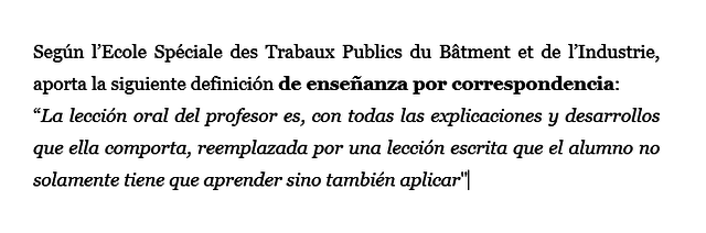 Enseñanza por correspondencia