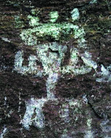 arte rupestre en blanco