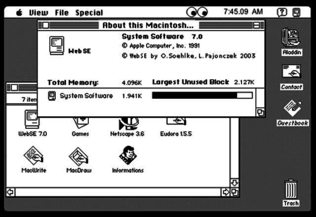 1985: Sistema 2 Mac Os
