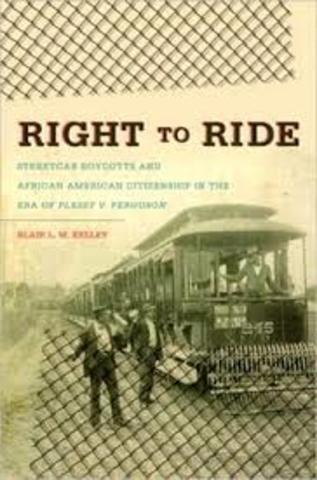 Homer Plessy, a 30-year-old African American, challenges the state of Louisiana's "Separate Car Act,"