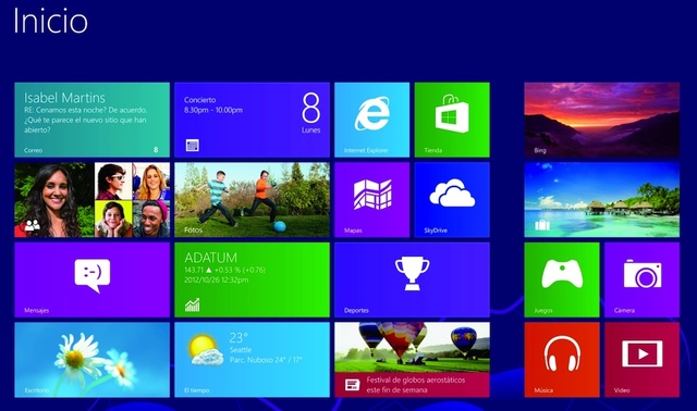 Lanzamiento Windows 8