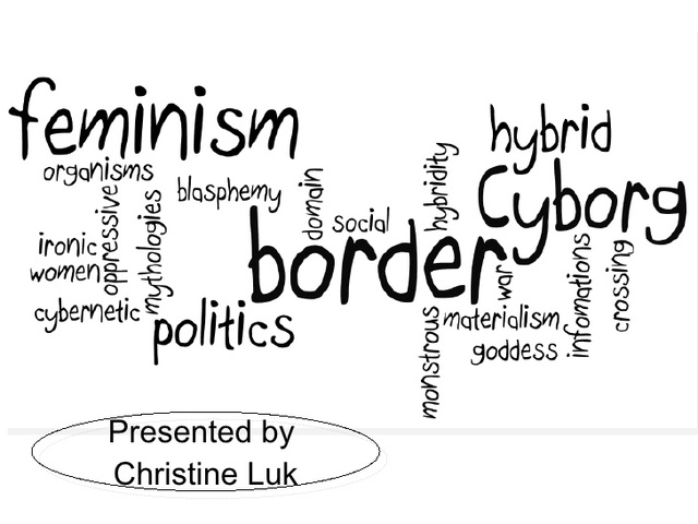 Manifesto for cyborgs