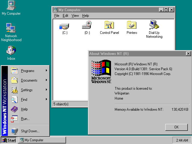 Windows NT (Windows New Technology)