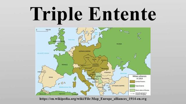 Francia, Bretaña y Rusia firmaron la triple entende.