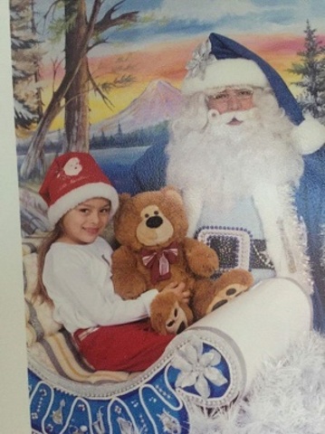 Primera foto con santa clous