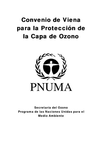 CONVENIO DE VIENA PARA LA PROTECCION DE LA CAPA DE OZONO