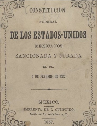 PROMULGACIÓN DE LA CONSTITUCION DE 1857
