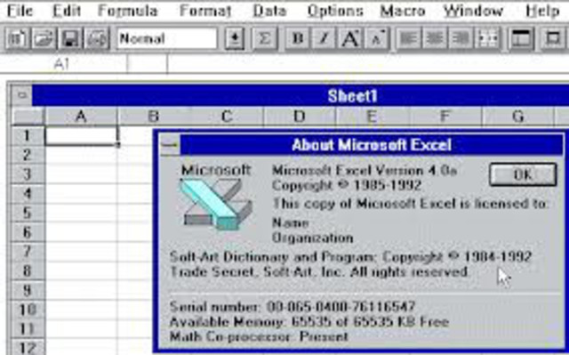 MICROSOFT EXCEL 2.0