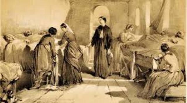 florence nightingale se encarga de un puesto de Superintendente.