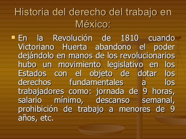 historia del derecho del trabajo mexicano