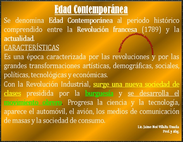 Edad contemporanea