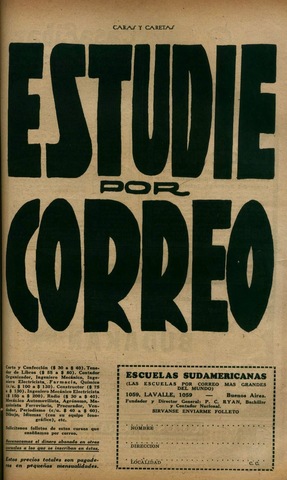 Siglo XlX - 1880, Enseñanza por correspondencia (Inicios)